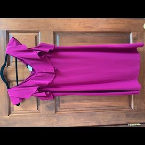 Magenta Cold Shoulder Dress